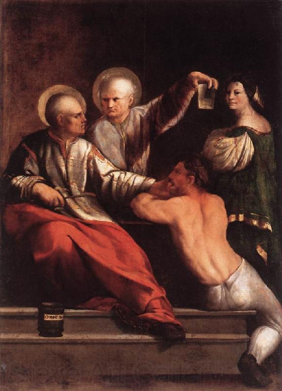 DOSSI, Dosso St Cosmas and St Damian dfg Norge oil painting art